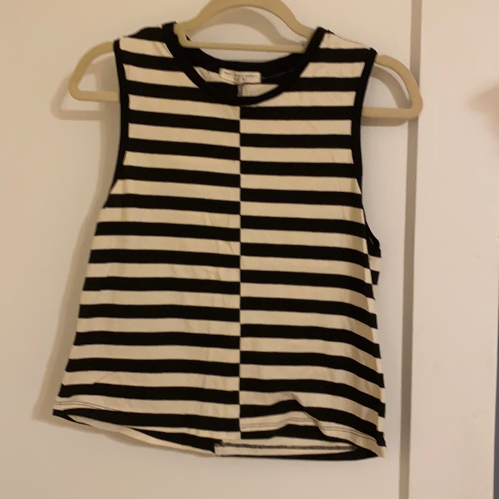 COPY - Cropped sleeveless striped top